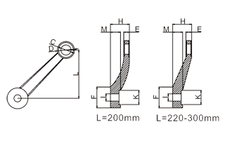 駁接爪長單標注